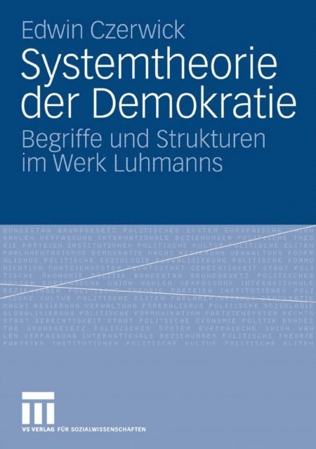 Edwin Czerwick - Systemtheorie der Demokratie, E-bok