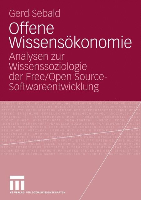 Gerd Sebald - Offene Wissensökonomie, E-bok