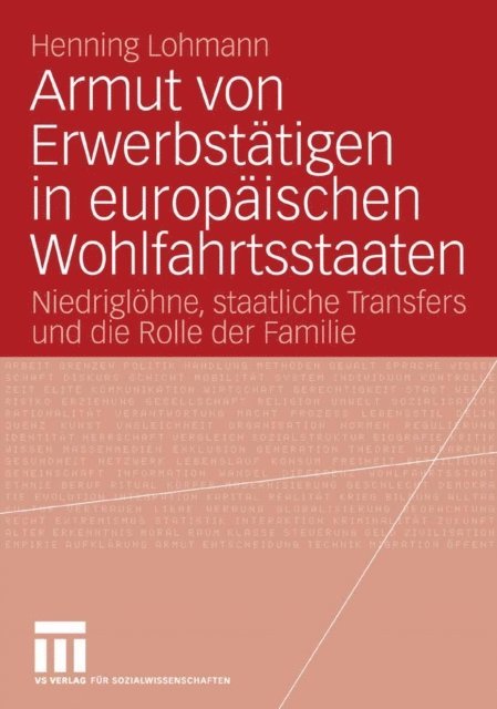 Henning Lohmann - Armut von Erwerbstätigen in europäischen Wohlfahrtsstaaten, E-bok
