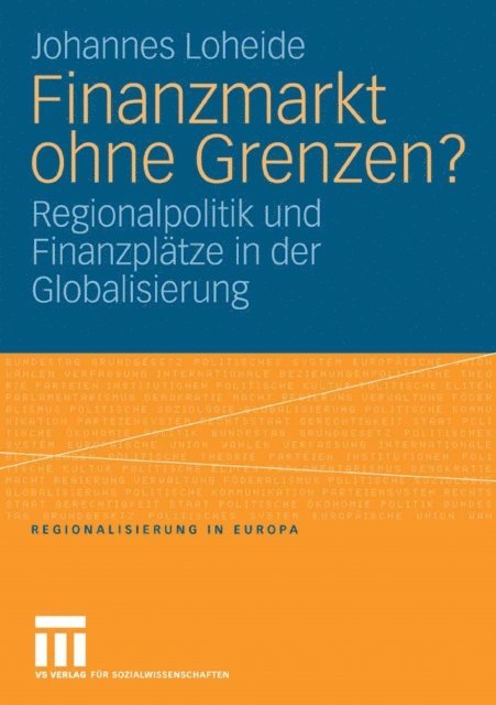 Johannes Loheide - Finanzmarkt ohne Grenzen?, E-bok