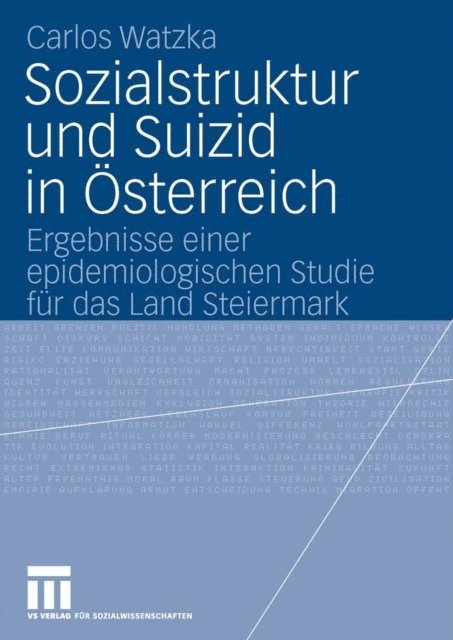Carlos Watzka - Sozialstruktur und Suizid in Österreich, E-bok