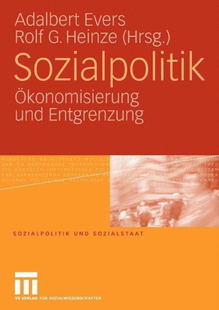 Rolf G. Heinze, Adalbert Evers - Sozialpolitik, E-bok