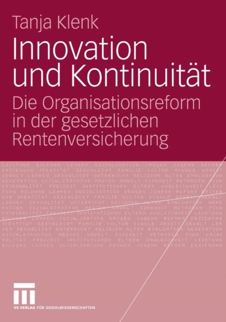 Tanja Klenk - Innovation und Kontinuität, E-bok
