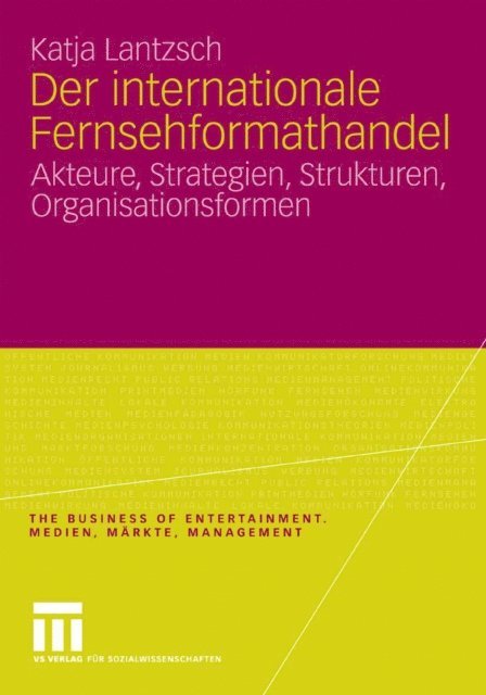 Katja Lantzsch - Der internationale Fernsehformathandel, E-bok