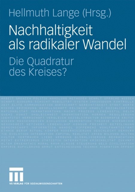 Hellmuth Lange - Nachhaltigkeit als radikaler Wandel, E-bok