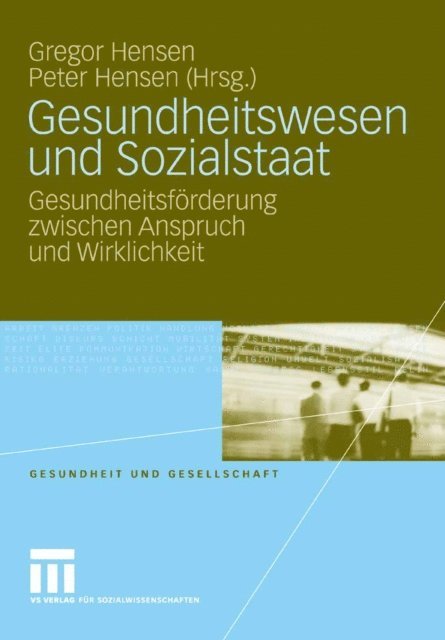 Peter Hensen, Gregor Hensen - Gesundheitswesen und Sozialstaat, E-bok