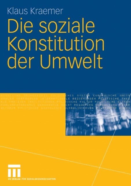 Klaus Kraemer - Die soziale Konstitution der Umwelt, E-bok