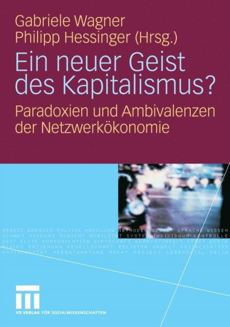 Philipp Hessinger, Gabriele Wagner - Ein neuer Geist des Kapitalismus?, E-bok
