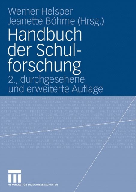 Jeanette Bohme, Werner Helsper - Handbuch der Schulforschung, E-bok