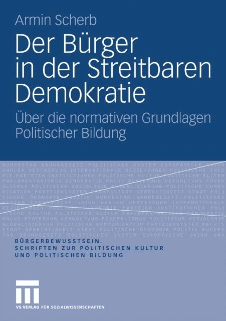 Armin Scherb - Der Bürger in der Streitbaren Demokratie, E-bok
