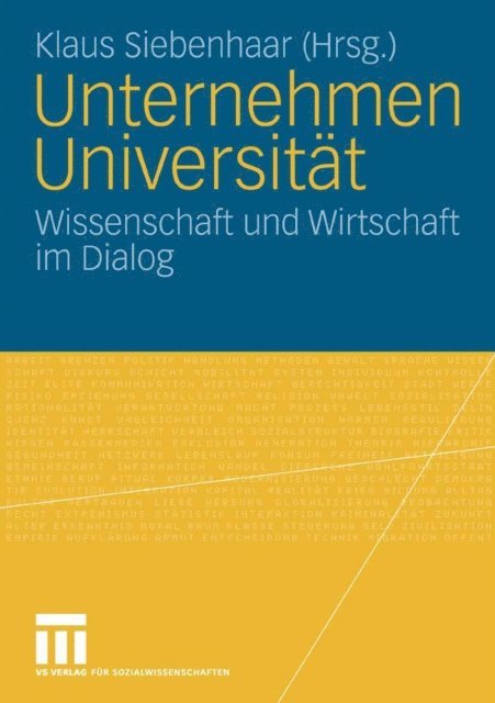 Klaus Siebenhaar - Unternehmen Universität, E-bok