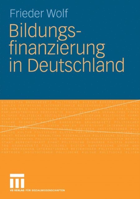 Frieder Wolf - Bildungsfinanzierung in Deutschland, E-bok