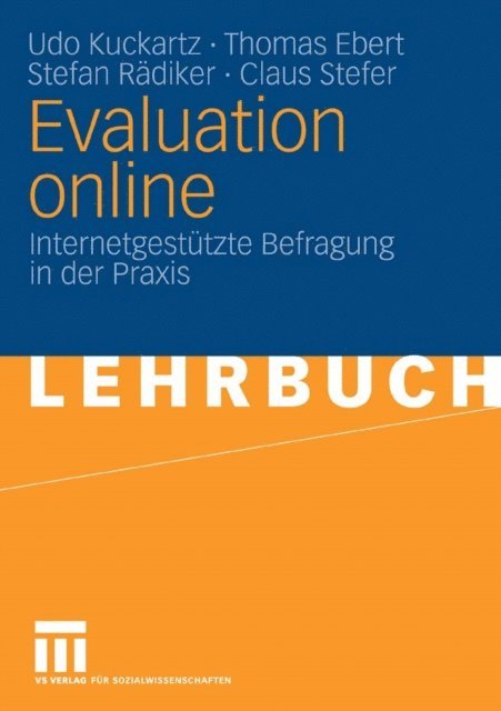 Udo Kuckartz - Evaluation online, E-bok