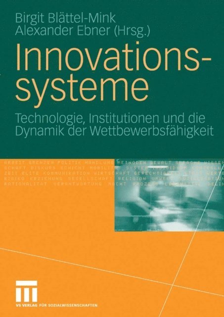 Alexander Ebner, Birgit Blattel-Mink - Innovationssysteme, E-bok
