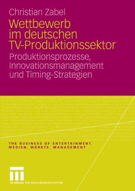 Christian Zabel - Wettbewerb im deutschen TV-Produktionssektor, E-bok