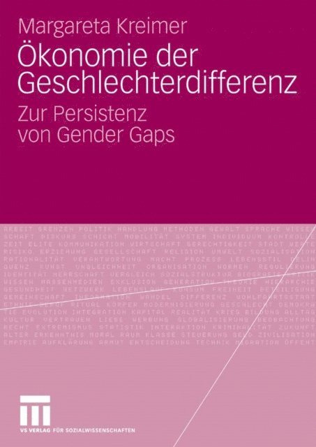 Margareta Kreimer - Ökonomie der Geschlechterdifferenz, E-bok