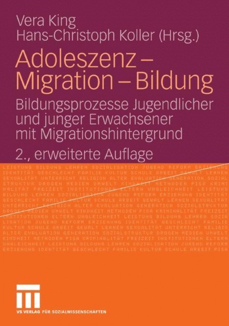 Hans-Christoph Koller, Vera King - Adoleszenz - Migration - Bildung, E-bok