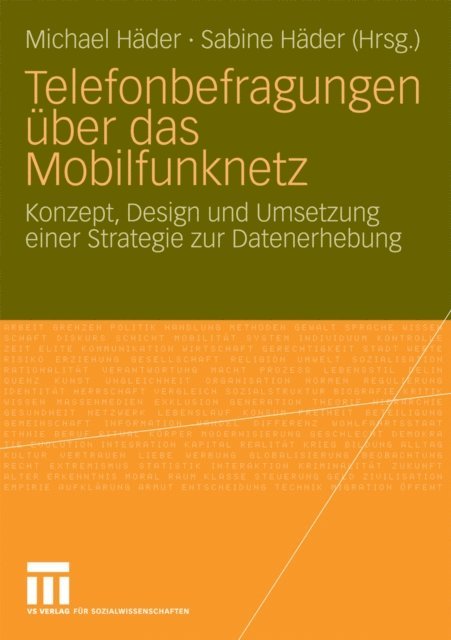 Sabine Hader, Michael Hader - Telefonbefragungen über das Mobilfunknetz, E-bok