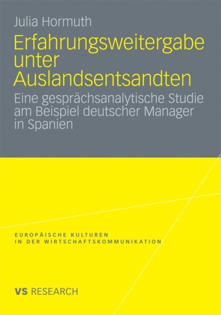Julia Hormuth - Erfahrungsweitergabe unter Auslandsentsandten, E-bok