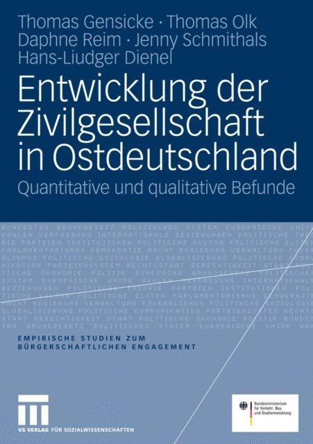 Liudger Dienel, Jenny Schmithals, Daphne Reim, Thomas Olk, Thomas Gensicke, Verkehrsministerium - Entwicklung der Zivilgesellschaft in Ostdeutschland, E-bok