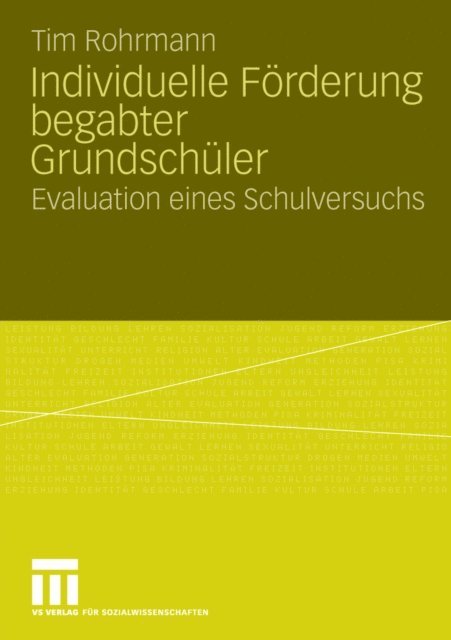 Tim Rohrmann - Individuelle Förderung begabter Grundschüler, E-bok