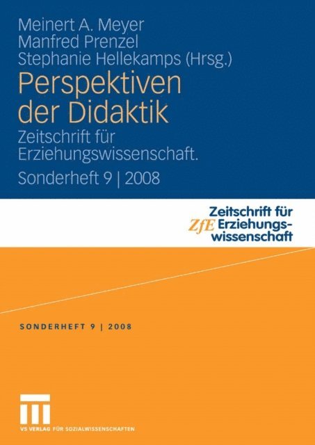 Stephanie Hellekamps, Manfred Prenzel, Meinert A. Meyer - Perspektiven der Didaktik, E-bok