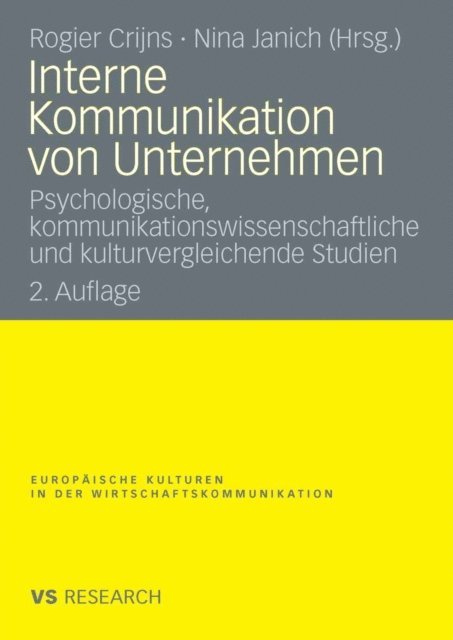 Nina Janich, Rogier Crijns - Interne Kommunikation von Unternehmen, E-bok