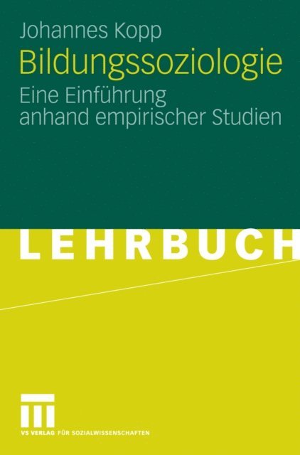 Johannes Kopp - Bildungssoziologie, E-bok