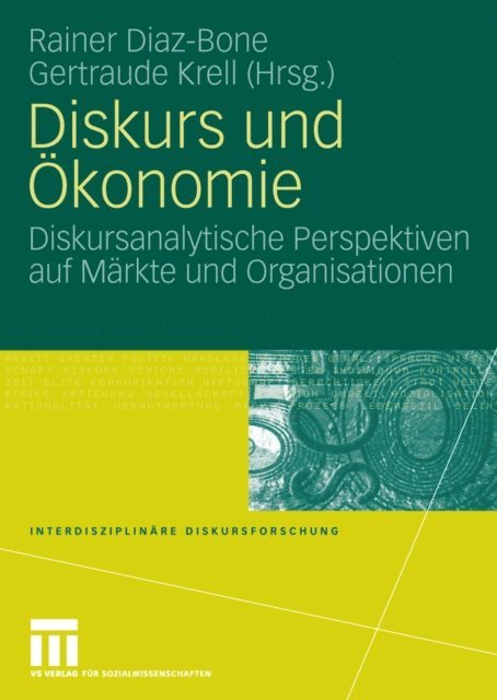 Gertraude Krell, Rainer Diaz-Bone - Diskurs und Ökonomie, E-bok