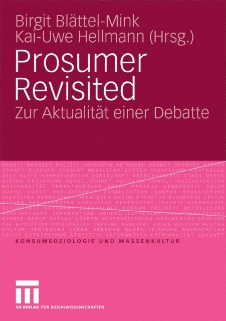 Kai-Uwe Hellmann, Birgit Blattel-Mink - Prosumer Revisited, E-bok