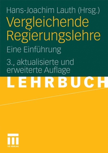 Hans-Joachim Lauth - Vergleichende Regierungslehre, E-bok