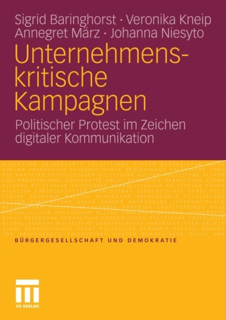 Johanna Niesyto, Annegret Marz, Veronika Kneip, Sigrid Baringhorst - Unternehmenskritische Kampagnen, E-bok