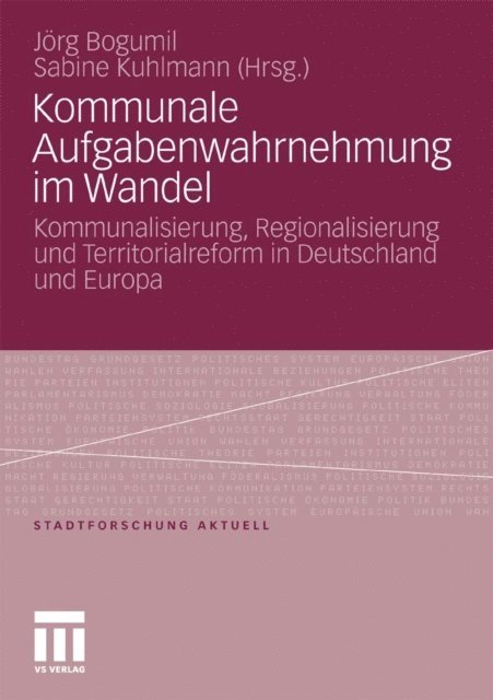 Sabine Kuhlmann, Jorg Bogumil - Kommunale Aufgabenwahrnehmung im Wandel, E-bok
