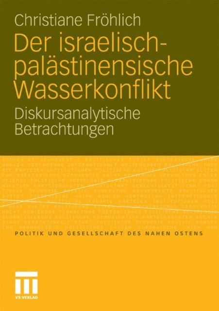 Christiane Frohlich - Der israelisch-palästinensische Wasserkonflikt, E-bok