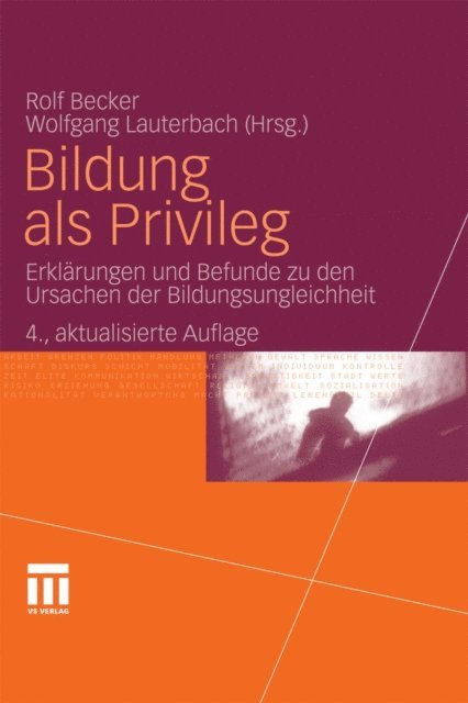Wolfgang Lauterbach, Rolf Becker - Bildung als Privileg, E-bok