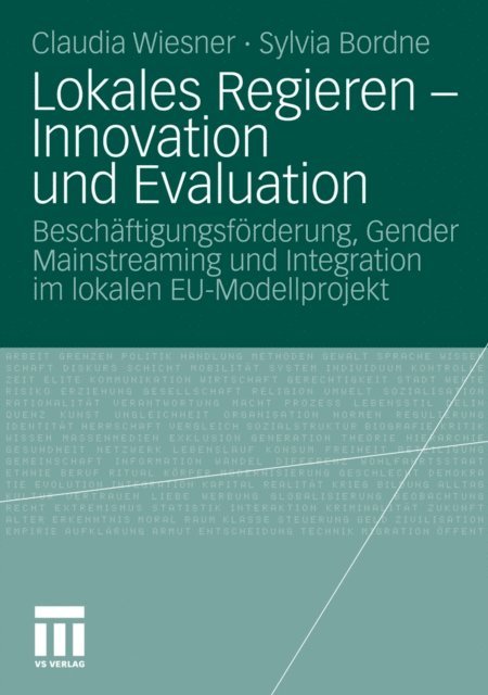 Sylvia Bordne, Claudia Wiesner - Lokales Regieren - Innovation und Evaluation, E-bok