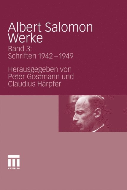 Claudius Harpfer, Peter Gostmann - Albert Salomon Werke, E-bok