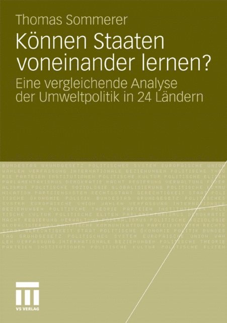 Thomas Sommerer - Können Staaten voneinander lernen?, E-bok