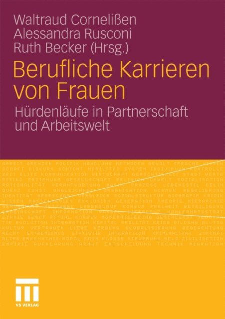 Ruth Becker, Alessandra Rusconi, Waltraud Cornelien - Berufliche Karrieren von Frauen, E-bok