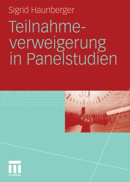 Sigrid Haunberger - Teilnahmeverweigerung in Panelstudien, E-bok