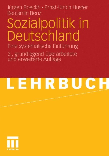Benjamin Benz, Ernst-Ulrich Huster, Jurgen Boeckh - Sozialpolitik in Deutschland, E-bok