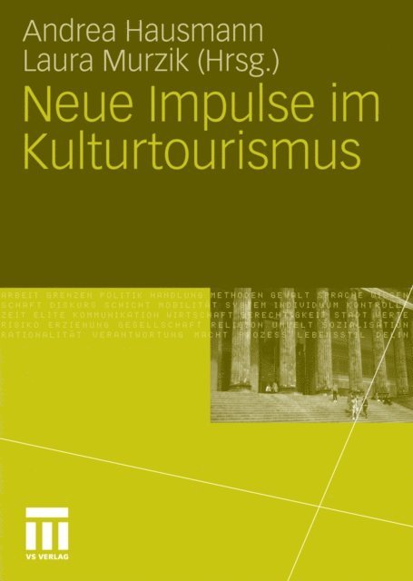 Laura Murzik, Andrea Hausmann - Neue Impulse im Kulturtourismus, E-bok