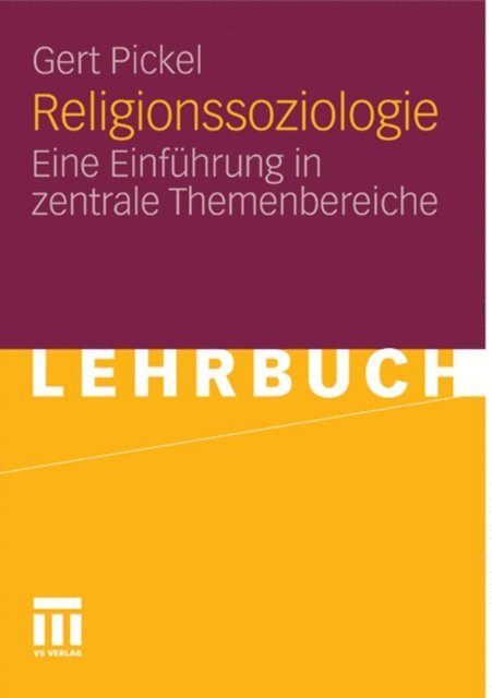 Gert Pickel - Religionssoziologie, E-bok