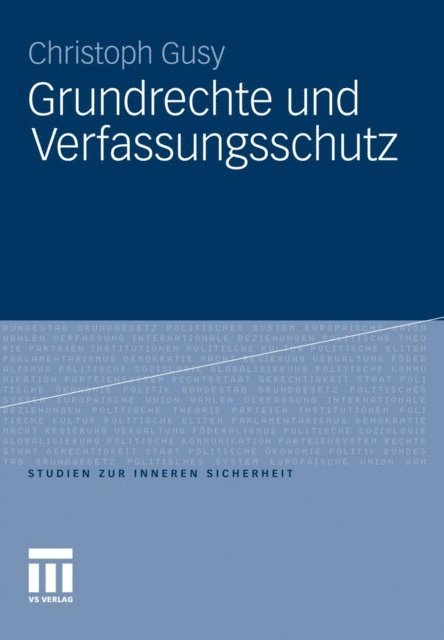 Christoph Gusy - Grundrechte und Verfassungsschutz, E-bok