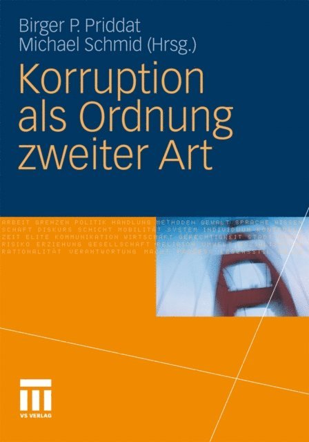 Michael Schmid, Birger P. Priddat - Korruption als Ordnung zweiter Art, E-bok