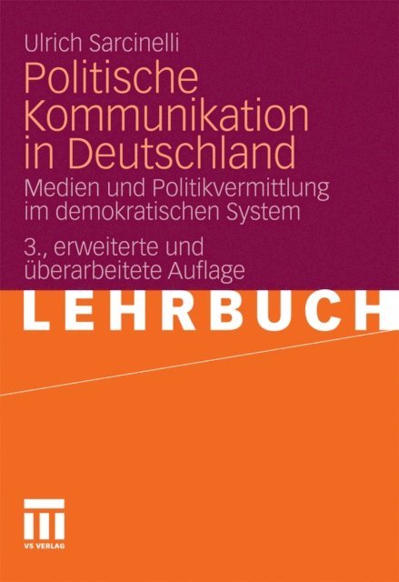 Ulrich Sarcinelli - Politische Kommunikation in Deutschland, E-bok