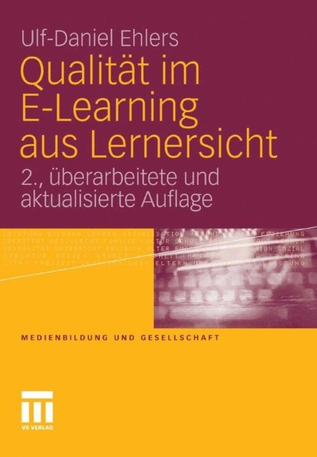 Ulf-Daniel Ehlers - Qualität im E-Learning aus Lernersicht, E-bok