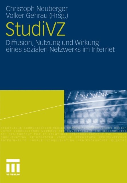 Volker Gehrau, Christoph Neuberger - StudiVZ, E-bok