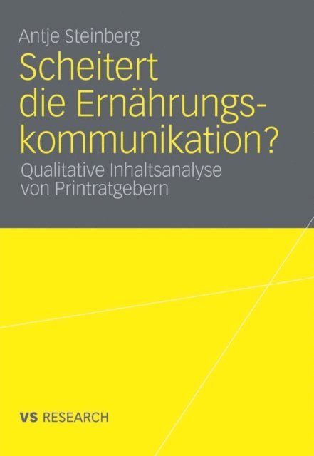 Antje Steinberg - Scheitert die Ernährungskommunikation?, E-bok