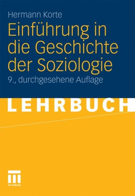 Hermann Korte - Einführung in die Geschichte der Soziologie, E-bok